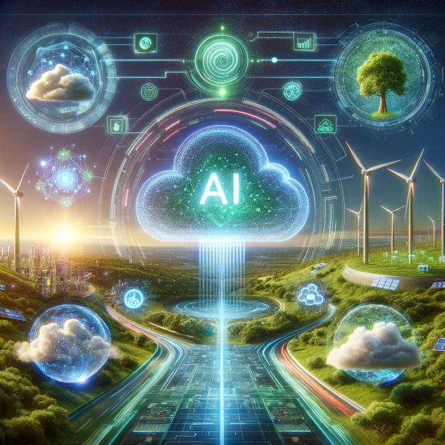 DALL·E-2024-01-18-09.08.49-A-futuristic-scene-depicting-the-intersection-of-AI-cloud-computing-and-green-energy-in-the-year-2024.-The-image-features-a-central-advanced-AI-com