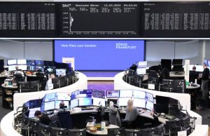 European shares hover near record-high levels; US economic data on tap