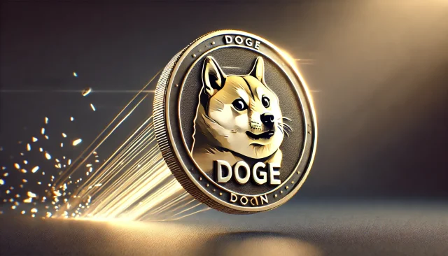 DALL·E-2024-07-01-12.52.16-Create-a-visually-striking-image-of-a-metallic-Dogecoin-coin-in-a-dynamic-slightly-airborne-position-with-the-text-DOGE-prominently-displayed.-The-