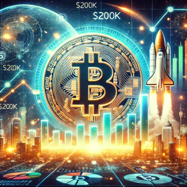 DALL·E 2024-11-19 15.17.17 - A visually captivating illustration symbolizing the launch of Bitcoin ETF Options and its potential impact on Bitcoin's price rally to $200K. The imag