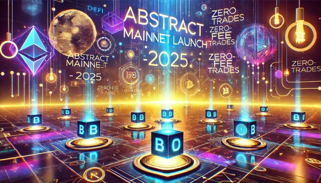 DALL·E 2025-01-27 21.51.13 - A futuristic and vibrant depiction of a blockchain mainnet launch event. The scene features a sleek digital landscape with interconnected modular bloc