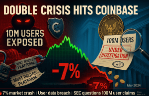 Coinbase Shares Fall 7% Amid Customer Data Breach and SEC Investigation!