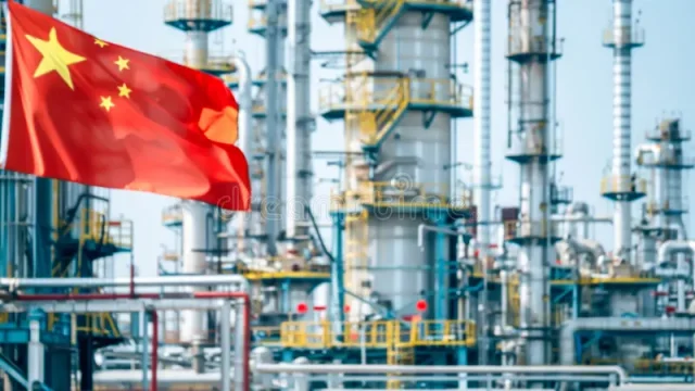 chinese-flag-flying-front-industrial-oil-refinery-plant-chinese-flag-flying-front-industrial-oil-refinery-plant-360217628