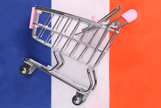 mini-supermarket-trolley-blurred-france-flag-background-shopping-concept_175682-16031