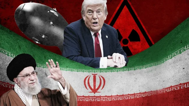 trump-and-khamenei-staring-at-eachother-across-an-iranian-flag