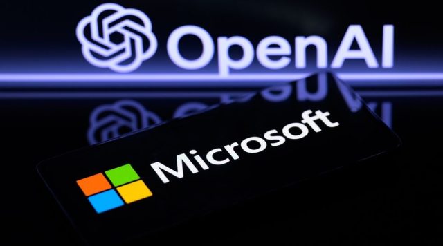 Microsoft,Logo,Is,Displayed,On,A,Smart,Phone,,With,Openai