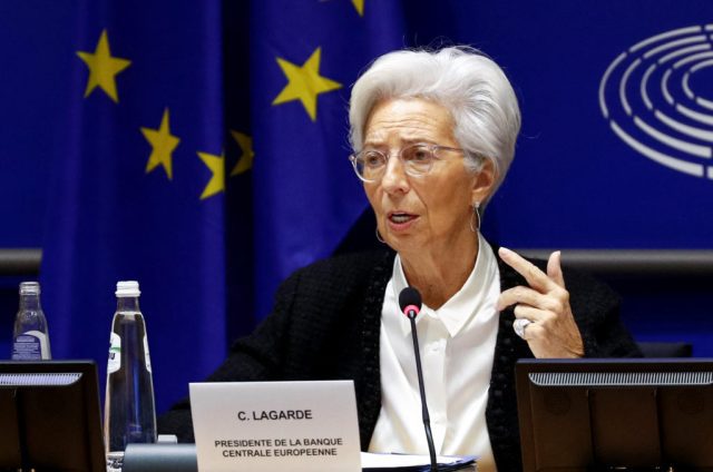 European Central Bank President Lagarde testifies before the EU Parliament's Economic and Monetary Affairs Committee in Brussels