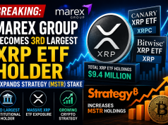Marex Group Becomes Top XRP ETF Holder While Increasing Strategy (MSTR) Position