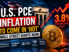 Wall Street Giants Predict Hot US PCE Inflation as Bitcoin Faces Pressure